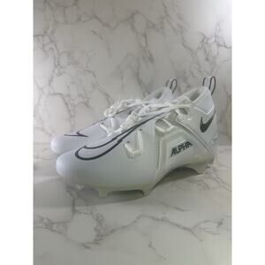 Nike Alpha Menace Pro 3 White/Black Football Cleats CT6649-105 Men's 12